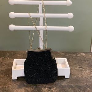 Vintage clasp beaded bag